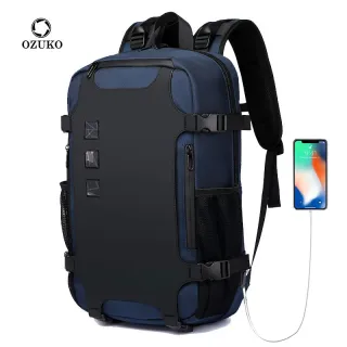 OZUKO USB Charging Laptop Backpack for Unisex