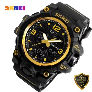 SKMEI 1155B Duel Display Military Grade Sports Wrist Watch for Men