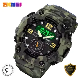 SKMEI 1637 Duel Display Military Grade Sports Wrist Watch for Men