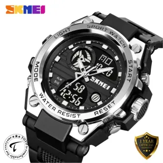 SKMEI 2031 Dual Display Military Grade Sports Wrist Watch for Men