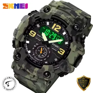 SKMEI 1637 Duel Display Military Sports Wrist Watch for Men