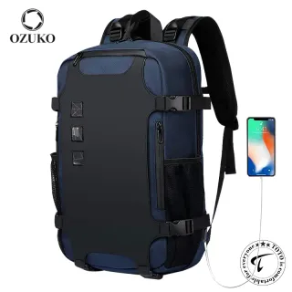 OZUKO 9388 USB Charging Laptop Backpack for Unisex