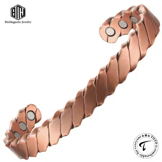 BioMagnetic CBG120 Pure Copper Natural Healing Bracelet for Joint Pain, Arthritis Relief & Wellness