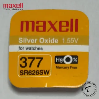 MAXELL 377 – SR626SW – Long Lasting Watch & Calculator Battery 1 Pc