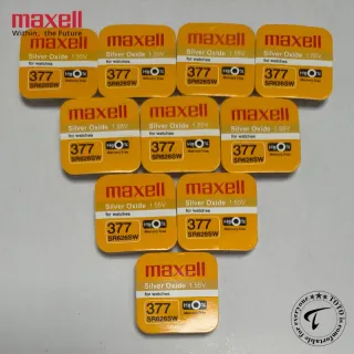 MAXELL 377 – SR626SW – Long Lasting Watch & Calculator Battery 10 Pcs