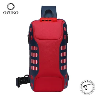 OZUKO 9339 USB Charging Anti-theft Multifunctional Crossbody Chest Bag for Unisex