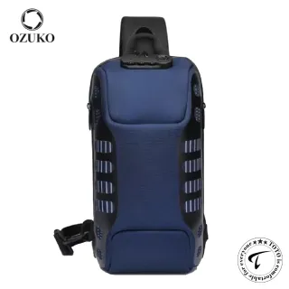 OZUKO 9339 USB Charging Anti-theft Multifunctional Crossbody Chest Bag for Unisex