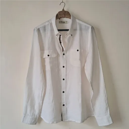 Snow White Linen Adventure Shirt