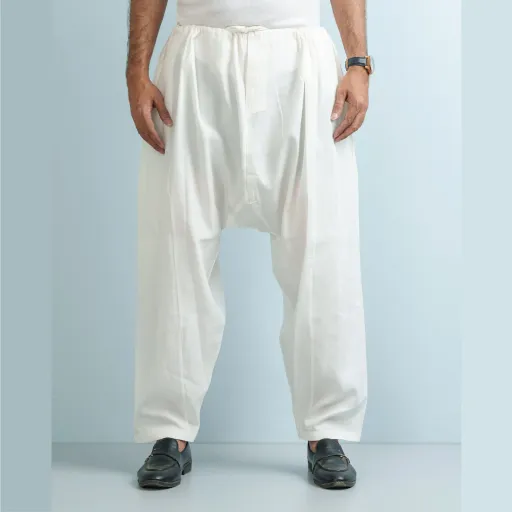 Snow White Shalwar Pajama