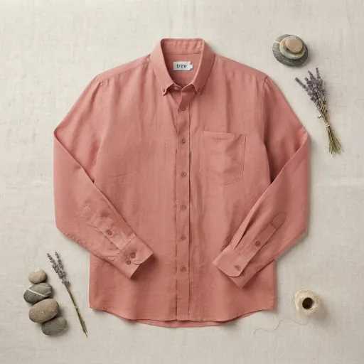 Georgia Peach Premium Linen Long Sleeve Alpha Shirt