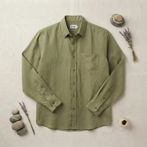 Light Olive Premium Linen Long Sleeve Alpha Shirt