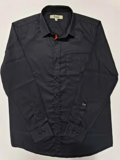 Black Shantoon Cotton Long Sleeve Shirt