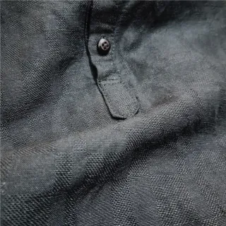 Whole Black Premium Linen Panjabi
