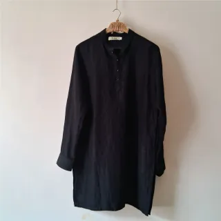 Whole Black Premium Linen Panjabi