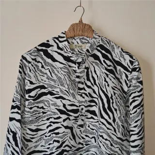 Bengal Tiger Print Premium Linen Panjabi
