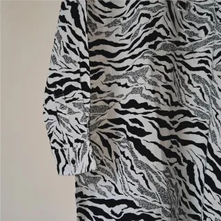 Bengal Tiger Print Premium Linen Panjabi
