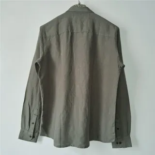 Olive Tan Linen Adventure Shirt
