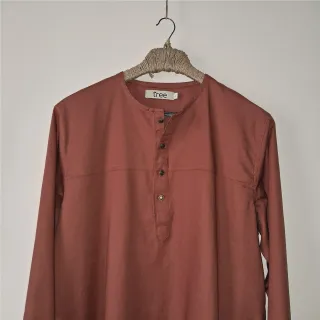 Terracotta Red Dobi Cotton Panjabi