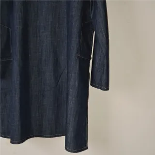 Midnight Blue Cotton Denim Panjabi