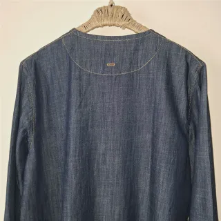 Midnight Blue Cotton Denim Panjabi