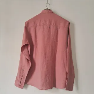 Georgia Peach Premium Linen Long Sleeve Alpha Shirt