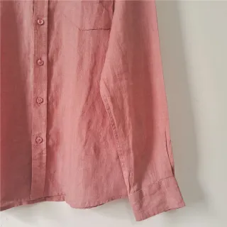 Georgia Peach Premium Linen Long Sleeve Alpha Shirt
