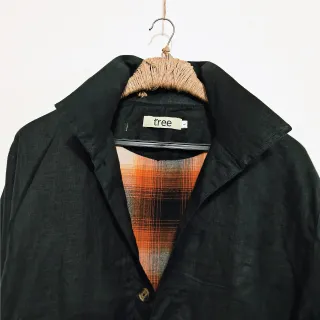 Jade Black Premium Linen Blouson Jacket