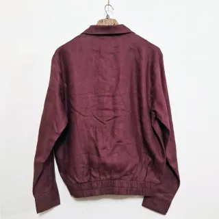 Cranberry Premium Linen Blouson Jacket