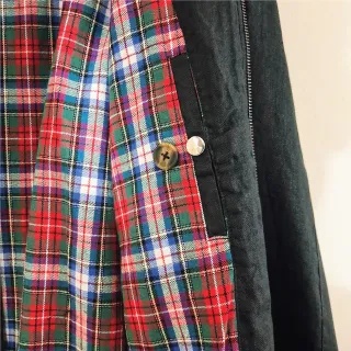 Jade Black Premium Linen Harrington Jacket