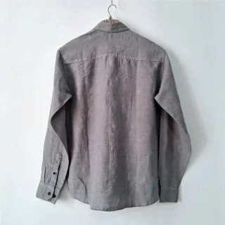 Space Gray Premium Linen Adventure Shirt