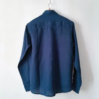 Navy Blue Premium Linen Adventure Shirt