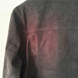 Deep Brown Rugged Suede Trucker Jacket