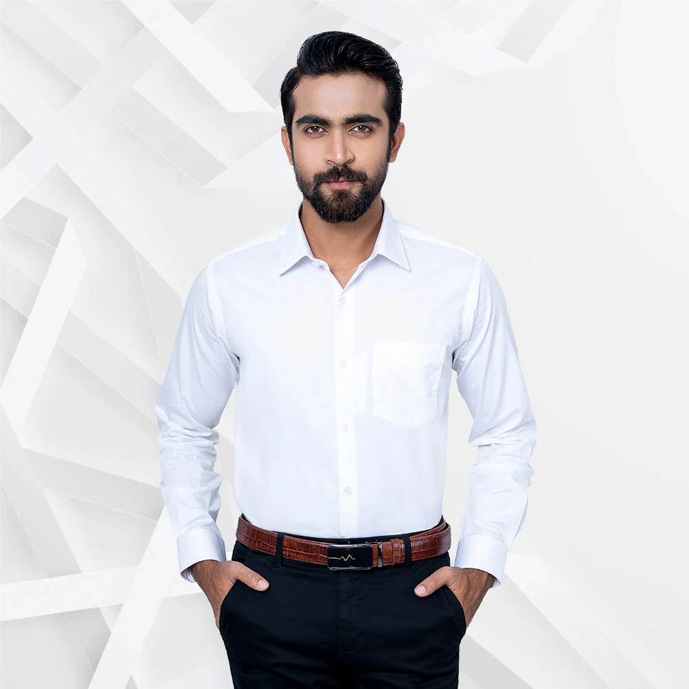 White Color Formal Shirt by Richman