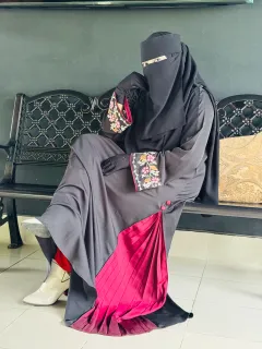 Premium Abaya "Nadira Veil" - Embroidery