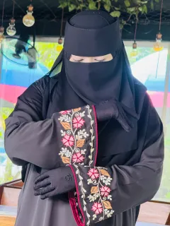 Premium Abaya "Nadira Veil" - Embroidery
