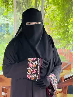 Premium Abaya "Nadira Veil" - Embroidery