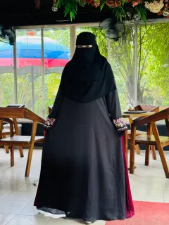 Premium Abaya "Nadira Veil" - Embroidery