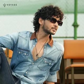 Stone Contrast Denim Shirt