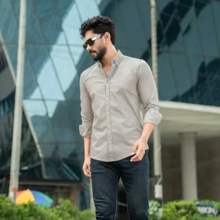 Solid Shirt - Sand