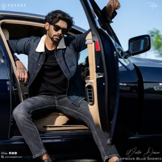 Deep wave Blue Sherpa