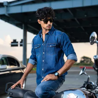Denim Shirt - Dark Blue