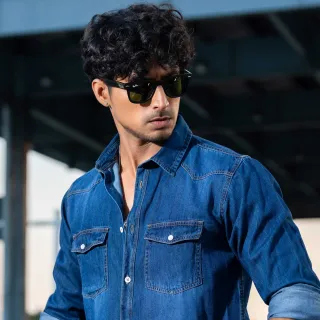 Denim Shirt - Dark Blue