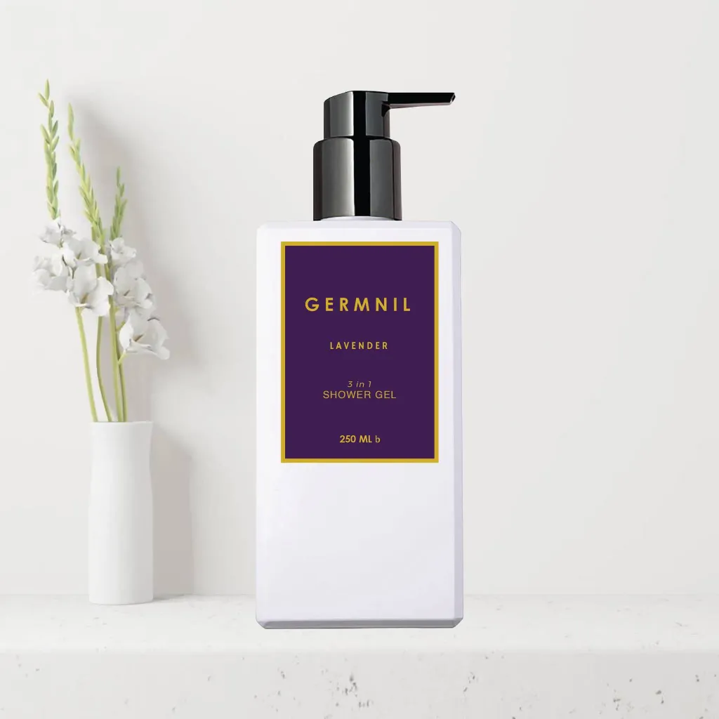 Germnil 3 In 1 Shower Gel (Head, Face, Body) Lavender 250 Ml
