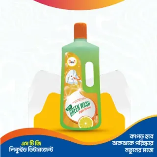 STG GREEN WASH LIQUID DETERGENT 1 L